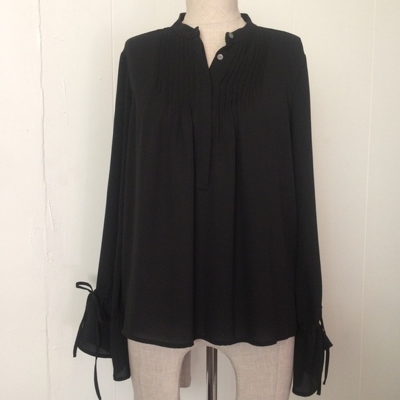 J. Crew Tops - J. Crew Henley Flare Long sleeve Blouse